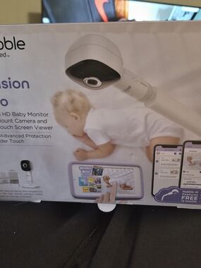 Hubble Connected SkyVision AI Pro Baby Monitor with Adjustable Crib Mount New